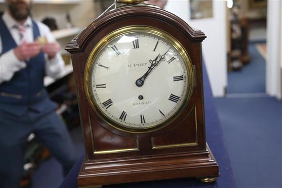 G. Paley of London, a large mahogany cased regulator, 16in.